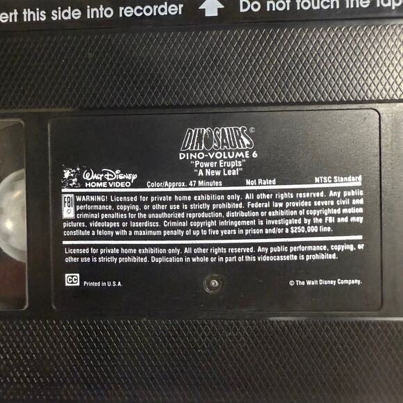Dinosaurs TV Show VHS Volume 6 “Power Erupts / A New Leaf” 1990s Vintage - Picture 1 of 2